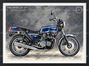 �ё��敗 �ǎ��|�X�^�[ (�͂�����V�[����) �J���T�L KZ1000 Mk.2 -THE SPIRIT OF Z-�y���ʉ�d�l�^�z������z �L�����N�� BP024-C-SGF1 (784mm×585mm) �����{���� �E�H�[���X�e�b�J�[ �����C�|�X�^�[