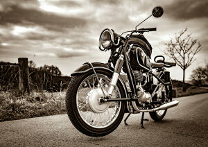 �G�敗 �ǎ��|�X�^�[ (�͂�����V�[����) BMW R26 250cc 1955�N ���B���e�[�W �o�C�N �Z�s�A �L�����N�� BBMR-002A1 (A1�� 830mm×585mm) �����{���� �E�H�[���X�e�b�J�[ �����C�|�X�^�[