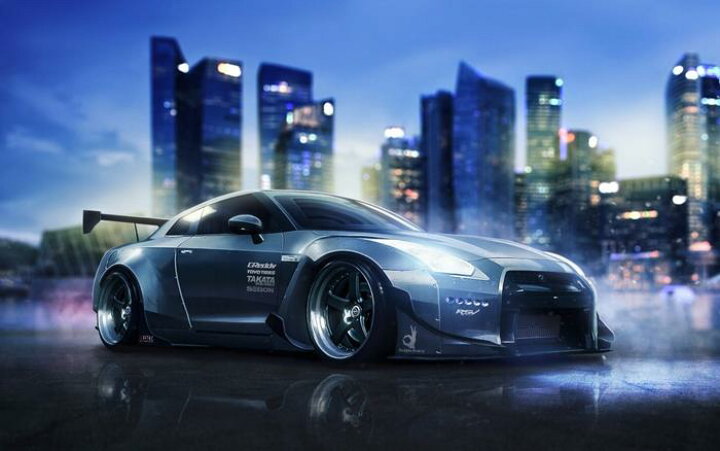 楽天市場 絵画風 壁紙ポスター はがせるシール式 日産 Gt R R35 カスタム Gtr キャラクロ Nr35 001w2 ワイド版 603mm 376mm 建築用壁紙 耐候性塗料 インテリア レアルインターショップ