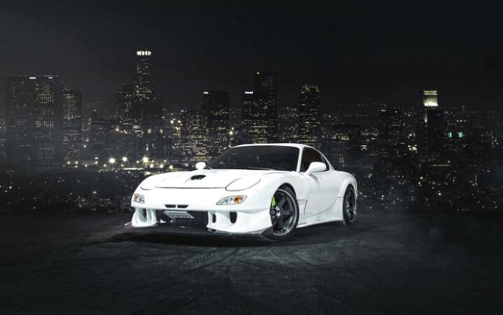 楽天市場 絵画風 壁紙ポスター はがせるシール式 マツダ Rx 7 3代目 後期型 白 都会の夜景 キャラクロ Mrx7 002w2 ワイド版 603mm 376mm 建築用壁紙 耐候性塗料 インテリア レアルインターショップ