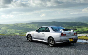 G敗 ǎ|X^[ (͂V[) Y XJCC GT-R R34 SpecV Vo[ 1999N LN NR34-007W2 (Ch 603mm×376mm) { EH[XebJ[ C|X^[
