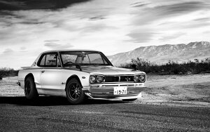 �G�敗 �ǎ��|�X�^�[ (�͂�����V�[����) ���Y �X�J�C���C�� 2000GT-R ���� KPGC10�^ �J�X�^�� �n�R�X�J 1972�N ���m�N�� �L�����N�� C10-015W2 (���C�h�� 603mm×376mm) �����{���� �E�H�[���X�e�b�J�[ ��