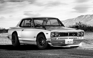 �G�敗 �ǎ��|�X�^�[ (�͂�����V�[����) ���Y �X�J�C���C�� 2000GT-R ���� KPGC10�^ �J�X�^�� �n�R�X�J 1972�N ���m�N�� �L�����N�� C10-018W2 (���C�h�� 603mm×376mm) �����{���� �E�H�[���X�e�b�J�[ ��