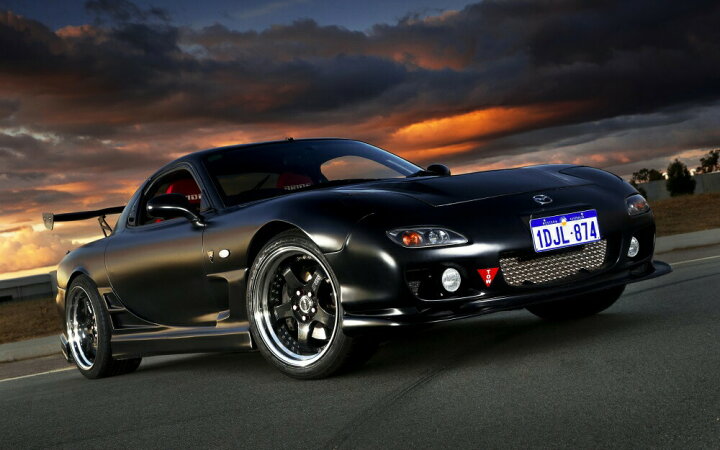 楽天市場】絵画風 壁紙ポスター (はがせるシール式) マツダ RX-7(3代目 