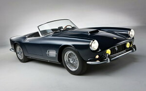 �G�敗 �ǎ��|�X�^�[ (�͂�����V�[����) �t�F���[�� 250GT LWB �X�p�C�_�[ �J���t�H���j�A 1959�N ���B���e�[�W Ferrari �L�����N�� F250-005W1 (���C�h�� 921mm×576mm) �����{���� �E�H�[���X�e�b�J�[ 
