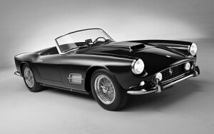G敗 ǎ|X^[ (͂V[) tF[ 250GT LWB XpC_[ JtHjA 1959N Be[W Ferrarii mN LN F250-005WM2 (Ch 603mm×376mm) { EH[X