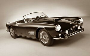 �G�敗 �ǎ��|�X�^�[ (�͂�����V�[����) �t�F���[�� 250GT LWB �X�p�C�_�[ �J���t�H���j�A 1959�N ���B���e�[�W Ferrarii �Z�s�A �L�����N�� F250-005WS1 (���C�h�� 921mm×576mm) �����{���� �E�H�[���X�e