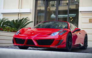 �G�敗 �ǎ��|�X�^�[ (�͂�����V�[����) �t�F���[�� 458�C�^���A �X�p�C�_�[ ���b�h 2011�N �X�[�p�[�J�[ �L�����N�� F458-004W1 (���C�h�� 921mm×576mm) �����{���� �E�H�[���X�e�b�J�[ �����C�|�X