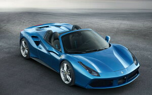 �G�敗 �ǎ��|�X�^�[ (�͂�����V�[����) �t�F���[�� 488 GTB �X�p�C�_�[ �u���[ 2015�N �X�[�p�[�J�[ �L�����N�� F488-014W1 (���C�h�� 921mm×576mm) �����{���� �E�H�[���X�e�b�J�[ �����C�|�X�^�[