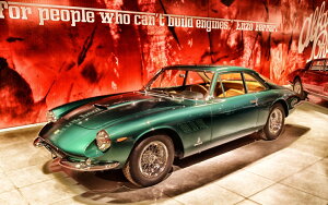�G�敗 �ǎ��|�X�^�[ (�͂�����V�[����) �t�F���[�� 500 ���^���b�N�O���[�� 1965�N Ferrari �L�����N�� F500-001W1 (���C�h�� 921mm×576mm) �����{���� �E�H�[���X�e�b�J�[ �����C�|�X�^�[