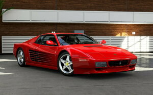 �G�敗 �ǎ��|�X�^�[ (�͂�����V�[����) �t�F���[�� 512TR ���b�h 1991�N �s�j���t�@���[�i Ferrari �X�[�p�[�J�[ �L�����N�� F5TR-003W2 (���C�h�� 603mm×376mm) �����{���� �E�H�[���X�e�b�J�[ �����C