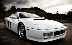 �G�敗 �ǎ��|�X�^�[ (�͂�����V�[����) �t�F���[�� 512TR �z���C�g 1987�N �s�j���t�@���[�i Ferrari �L�����N�� F5TR-006W2 (���C�h�� 603mm×376mm) �����{���� �E�H�[���X�e�b�J�[ �����C�|�X�^�[