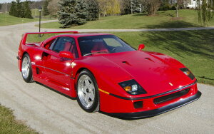 �G�敗 �ǎ��|�X�^�[ (�͂�����V�[����) �t�F���[�� F40 LM �s�j���t�@���[�i 1988�N �X�[�p�[�J�[ �L�����N�� FF40-002W2 (���C�h�� 603mm×376mm) �����{���� �E�H�[���X�e�b�J�[ �����C�|�X�^�[