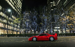 �G�敗 �ǎ��|�X�^�[ (�͂�����V�[����) �t�F���[�� F40 LM 1990�N �X�[�p�[�J�[ with �C���~�l�[�V�����E�c���[ �L�����N�� FF40-012W1 (���C�h�� 921mm×576mm) �����{���� �E�H�[���X�e�b�J�[ �����C