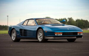 �G�敗 �ǎ��|�X�^�[ (�͂�����V�[����) �t�F���[�� �e�X�^���b�T 1986�N Ferrari �s�j���t�@���[�i �X�[�p�[�J�[ �L�����N�� FTSR-009W1 (���C�h�� 921mm×576mm) �����{���� �E�H�[���X�e�b�J�[ ����