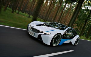 �G�敗 �ǎ��|�X�^�[ (�͂�����V�[����) BMW Vision Efficient Dynamics 2009�N �v���O�C���n�C�u���b�h�E�X�[�p�[�J�[ �L�����N�� BMI8-001W2 (���C�h�� 603mm×376mm) �����{���� �E�H�[���X�e�b�J�[ ����