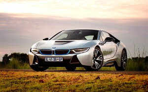 �G�敗 �ǎ��|�X�^�[ (�͂�����V�[����) BMW i8 I12 2015�N �V���o�[ �v���O�C���n�C�u���b�h�E�X�[�p�[�J�[ �L�����N�� BMI8-005W1 (���C�h�� 921mm×576mm) �����{���� �E�H�[���X�e�b�J�[ �����C�|