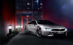 �G�敗 �ǎ��|�X�^�[ (�͂�����V�[����) BMW i8 I12 2015�N �V���o�[ �v���O�C���n�C�u���b�h�E�X�[�p�[�J�[ �L�����N�� BMI8-013W2 (���C�h�� 603mm×376mm) �����{���� �E�H�[���X�e�b�J�[ �����C�|