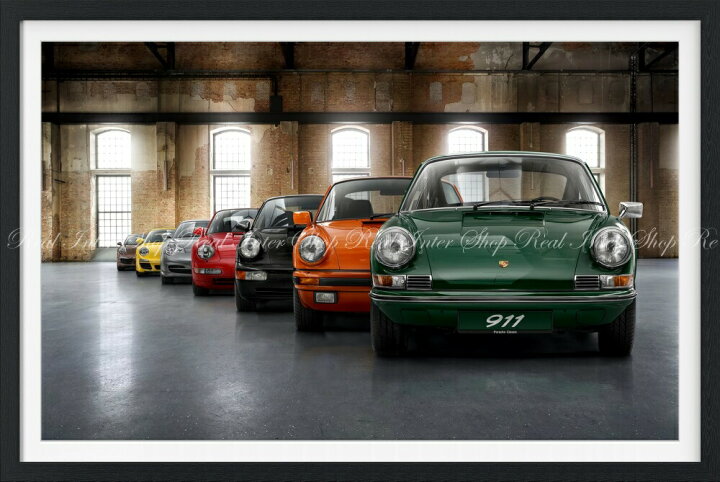 楽天市場 絵画風 壁紙ポスター はがせるシール式 ポルシェ 911 歴代7代7色ラインナップ 1964 11年 額縁印刷 トリックアート キャラクロ P911 001sgf2 603mm 402mm 建築用壁紙 耐候性塗料 インテリア レアルインターショップ