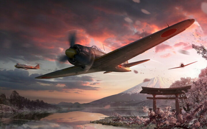 楽天市場 絵画風 壁紙ポスター はがせるシール式 ゼロ戦 零戦21型 A6m2 B 富士山 さくら 戦闘機 ミリタリー アート キャラクロ Jzrf 007w1 ワイド版 921mm 576mm 建築用壁紙 耐候性塗料 インテリア レアルインターショップ