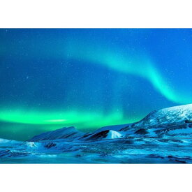 絵画風 壁紙ポスター (はがせるシール式) オーロラ 北極光 ノーザンライト 北極 神秘 キャラクロ ARR-008A2 (A2版 594mm×420mm) ＜日本製＞ ウォールステッカー お風呂ポスター