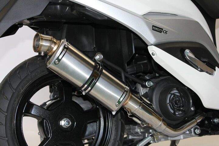 楽天市場】HMS バーグマンストリート125EX バイクマフラー 8BJ-EA23M 