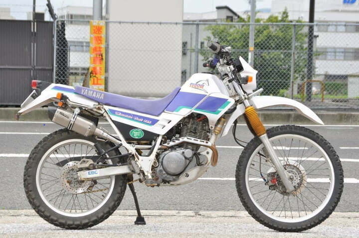 楽天市場】セロー225 バイクマフラー ドライカーボン モタード 異形 
