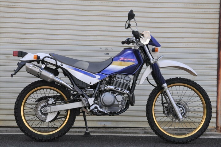 楽天市場】スーパーシェルパ バイクマフラー ソリッド モタード 異形 