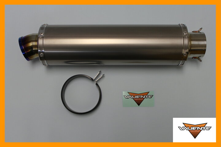 楽天市場】100Φ×350mm 差込径 60.5Φ用 汎用サイレンサー バイク 