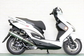 HMS ヤマハ シグナスX125 (BC-SE12J/EBJ-SE44J) 2003年～2015年モデル対応 1型～3型 (国内モデル) バイクマフラー M-DX ステンレス シルバーカラー マフラー CYGNUS-X