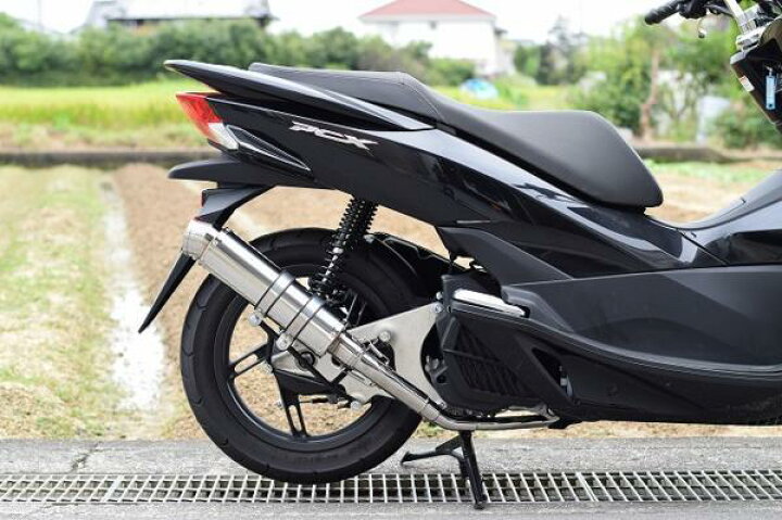 楽天市場】PCX125 PCX150esp バイクマフラー EBJ-JF56 EBJ-JF28後期 