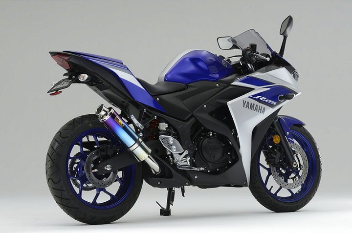 楽天市場】Realize YZF-R25 YZF-R3 バイクマフラー JBK-RG10J EBL 