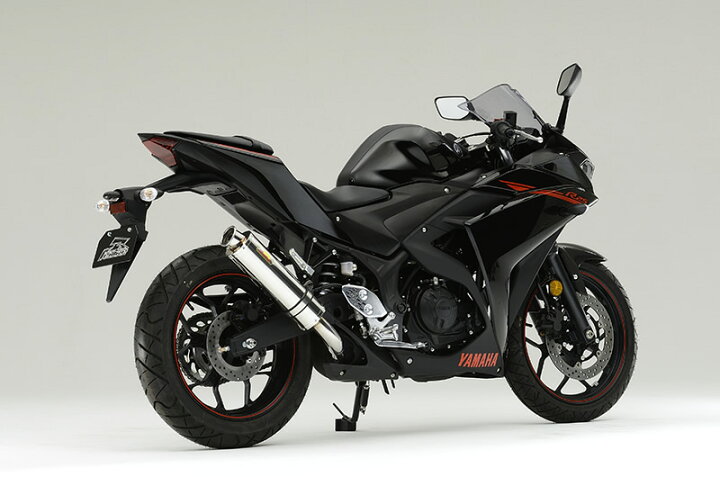 楽天市場】Realize YZF-R25 YZF-R3 バイクマフラー JBK-RG10J EBL 