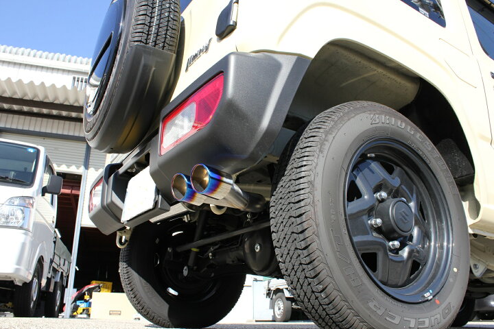 楽天市場】ジムニー マフラー 3BA-JB64W 3BA-JB74W 純正バンパー対応  