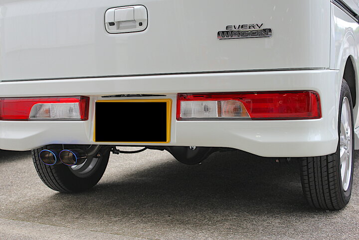 楽天市場】エブリィ ワゴン マフラー ABA-DA17W 2WD 4WD ターボ車 2本  