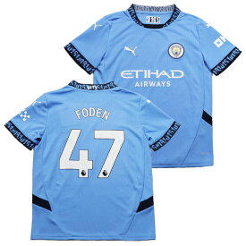 PUMA プーマ ジュニア ＃47 フィル・フォーデン 24/25 マンチェスター・シティ ホーム レプリカシャツ 775078-01 サッカー 特価
