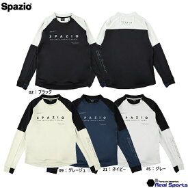 【Spazio スパッツィオ】24FW 袖パネルミッドトレーニングトップ GE-1036 サッカーウエア フットサル レアルスポーツ