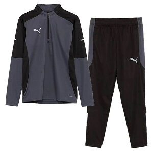【PUMA プーマ】24AW INDIVIDUAL WINTERIZED ウォームトップ & パンツ 上下セット 659747-01/659748-03 サッカー 防風 ウェア レアルスポーツ