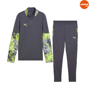 PUMA プーマ JR INDIVIDUAL CUP TR SUIT 25SS 660189-660187-08 トレーニングスーツ 上下セット サッカーウエア スーツ 特価