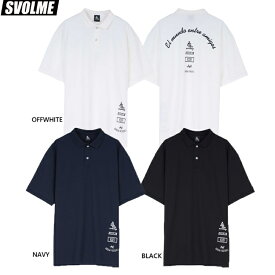 SVOLME スボルメ バックアーチロゴポロシャツ25SDG 25SS 1251-37600 半袖 ポロ 白 黒 グレー サッカー プラクティスポロシャツ