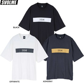 SVOLME スボルメ DRYロゴTシャツSDG 25SS 1251-39000 半袖 白 黒 グレー カジュアル オーバーサイズ