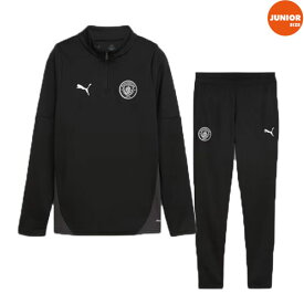 PUMA プーマ キッズ 25/26 マンチェスター シティ 1/4トップ & トレーニングパンツ W/ 782001-14 782014-14 上下セット セットアップ サッカーウェア 子供用