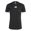 adidas アディダス 冷感レフェリー半袖トップ odw41-kk8094 審判 レフリーウエア サッカー 速乾 UVカット クルーネック
