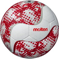 molten モルテン フットサルボール 4号球 WG ホワイトxレッド F9Y2521-WR フットサル用 手縫い JFA検定球…