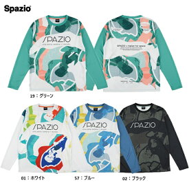 Spazio スパッツィオ ペイントグラフィックロンプラ 25FW GE-1118 ロングプラクティスシャツ 長袖 プラシャツ サッカーウエア メンズ レディース　ユニセックス