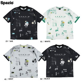 Spazio スパッツィオ　オーバーサイズ半袖クルーネック 25FW GE-1091 Tシャツ プラシャツ サッカーウエア トレーニングウエア 冷感 UV