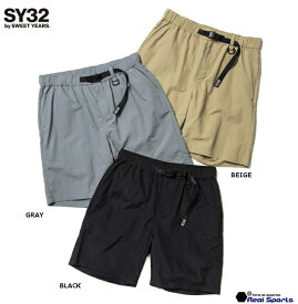 特価【SY32 by SWEET YEARS】22SS NYLON TUSSAH SHORT PANTS TNS1756 ショートパンツ ハーフパンツ レアルスポーツ