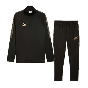 PUMA プーマ 25AW KING TOUCH 1/4 ziptop & PT 660294-01 660296-01 上下セット トレーニングウエア トレーニングスーツ サッカー セットアップ