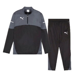 PUMA プーマ 25AW INDIVIDUAL WINTERIZED 防風 TOP & PT 660379-03 660386-03 上下セット トレーニングスーツ セットアップ トレーニングウエア サッカー