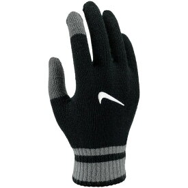 NIKE ナイキ YTH ニットテックグリップグローブGR cw3031-088 ブラック/スモークグレー 手袋 ニットグローブ サッカー スポーツ グリップ付き スマホ対応